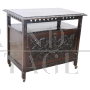 Mobiletto bar di epoca Liberty in faggio finemente intagliato                            