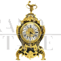 Orologio a pendolo Cartel intarsiato Boulle dell'800