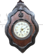 Orologio da parete antico modello Occhio di Bue in legno, 1850                            