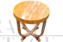 Tavolino Art Déco italiano con forma arrotondata