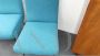 Poltrone anni '50 in lana di Bouclé azzurra                            