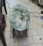 Tavolino vintage anni '50 in finto marmo verde