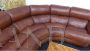 Grande divano modulare Insa anni '70 in pelle anticata