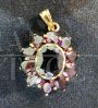 Pendente in oro con granato