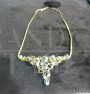 Collana anni '40 in oro con turchese naturale                            