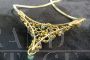 Collana anni '40 in oro con turchese naturale