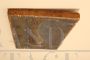 Antico dipinto su legno con pavone, fine '800