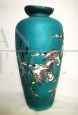 Grande vaso decorativo in ceramica con anatre in volo, Germania anni '50
