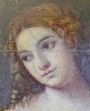 Dipinto su tavola con riproduzione della Flora di Tiziano, primi '900