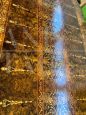 Tavolo Palladiano antico intarsiato allungabile a manovella