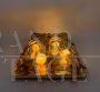 Plafoniera applique vintage La Murrina in vetro di Murano ambra