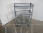 Carrellino contenitore industriale in rete di ferro - A                            