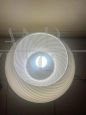 Lampada a fungo in vetro di Murano con lavorazione a vortice
