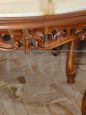Tavolino stile Luigi XV con piano in marmo