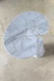 Tavolino Angelo Mangiarotti serie Eros in marmo bianco di Carrara