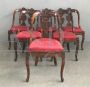 Gruppo di 6 sedie a gondola Impero, XIX secolo