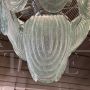 Lampadario a cascata in vetro di Murano verde- I -0070