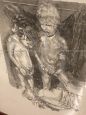 Bambini - Acquaforte incisione di Renzo Vespignani di fine '900