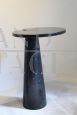 Tavolino di Angelo Mangiarotti in marmo Marquina nero, serie Eros per Skipper