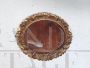 Cornice ovale per specchio in legno intagliato e dorato, primi '900                            