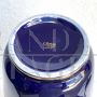 Vaso Limoges blu cobalto con decori oro zecchino, Francia metà XX secolo