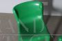 Coppia di sedie design di Carlo Bartoli per Kartell verdi, space age anni '70