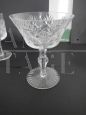 Set di 12 bicchieri vintage in cristallo lavorato