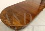 Antique extendable walnut table from the Louis Philippe period, Italy 19th century