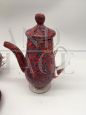 Set da caffè vintage completo in vetro di Murano