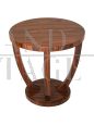 Coppia di tavolini stile art déco in palissandro
