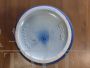 Vaso barattolo vintage per Rumtopf in ceramica blu con coperchio