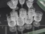 Set di 12 bicchieri vintage in cristallo lavorato