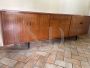 Grande credenza sideboard anni '60 in mogano                            