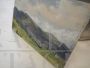 Deschamps - Dipinto con sentiero di montagna degli Hautes-Pyrenees
