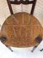 Coppia di sedie Chiavarine con schienale alto, anni '50
