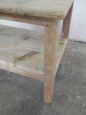 Sgabello o tavolino vintage rustico in abete anni '60