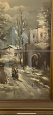 A. Mozzitto - dipinto con paesaggio innevato, olio su tela, metà ‘900