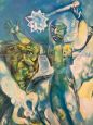 M. Xhavo - dipinto composizione surrealista olio su tela