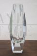 Grande vaso di Flavio Poli per Mandruzzato in vetro di Murano sfaccettato, anni '60                            