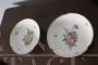 Antica coppia di piatti in porcellana Ginori dell'800 dipinti                            