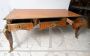 Scrivania antica Bureau Plat Napoleone III Francese in legno esotico                            