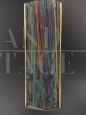 Rara coppia di applique Cenedese in vetro Murano multicolore