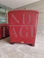 Coppia di poltrone Frau modello Tabarin in pelle rossa