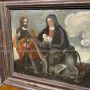 Fuga d'Egitto - Dipinto antico ad olio del XVII secolo di scuola italiana