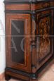 Piccola credenza antica Napoleone III intarsiata
