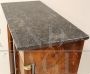 Antico secretaire Impero in noce con piano in marmo nero, '800