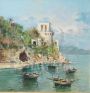 G. Masini - Dipinto di marina, olio su tela del XX secolo