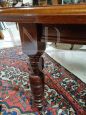 Tavolo antico inglese allungabile a manovella, della fine dell'800