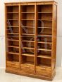 Classificatore schedario archivio da ufficio a serranda tripla in rovere                            