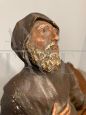 Antica grande scultura di San Francesco Da Paola, XVIII secolo